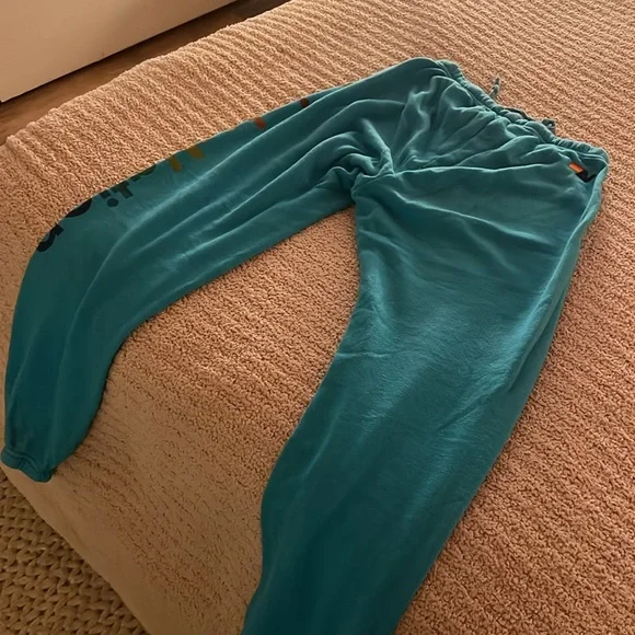 Aviator Nation Blue Pants with Rainbow Logo - Picture 5 of 5